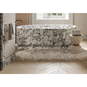 Newstar Stone Baignoire en <span class=keywords><strong>marbre</strong></span> blanc naturel au design moderne et luxueux personnalisée - Product Image 3