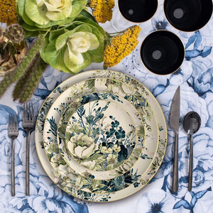 Wholesale Ceramic <b>Dinnerware</b> Set 4pcs Plate Set Wedding Charger Plate for Wedding&Hotel&Party - Product Image 6