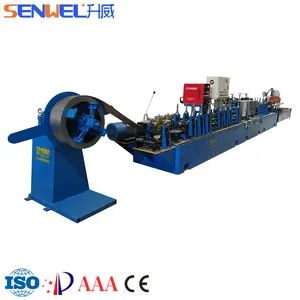 machine for the production of metallic square pipes steel pipe making machinery weld tube mill