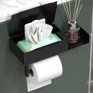 304 in acciaio inox Non-forato cremagliera <span class=keywords><strong>carta</strong></span> <span class=keywords><strong>igienica</strong></span> scatola del tessuto bagnato <span class=keywords><strong>porta</strong></span> rotolo per uso alberghiero per il bagno <span class=keywords><strong>e</strong></span> la cucina - Product Image 2