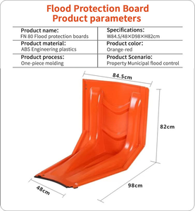 Panneau de barrage <span class=keywords><strong>anti</strong></span>-<span class=keywords><strong>inondation</strong></span> TAK 50-82 cm, barrage facile à installer, <span class=keywords><strong>barrière</strong></span> <span class=keywords><strong>anti</strong></span>-<span class=keywords><strong>inondation</strong></span> en plastique pour la protection de la maison - Product Image 5