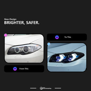 Flecha LED Luz de circulación diurna Conjunto de señal de giro Lámpara frontal apta para BMW 5 Series F10 11-17 Uso transfronterizo - Product Image 2