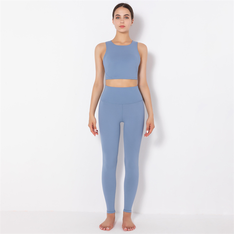 5 colors  high product quality Fashion Modern Breathable Workout Clothing Women Active Wear Yoga Set fitness