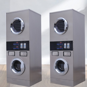 Machine à laver à tambour à commande par carte commerciale, à pièces, électrique, automatique, lavage et séchage - Product Image 2