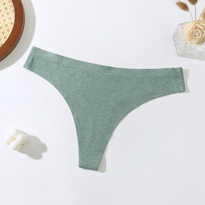 Salida de fábrica Tanga con espalda en T para mujer, calzoncillos de cintura baja de 7 colores, 95% de algodón puro, estilo diario, bragas para el S-XL teñidas lisas - Product Image 1
