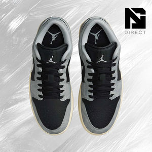 Air Jordan 1 Low 'Light Smoke Grey' Chaussures de sport légères pour la marche et la course, style décontracté, design tendance, printemps - Product Image 3