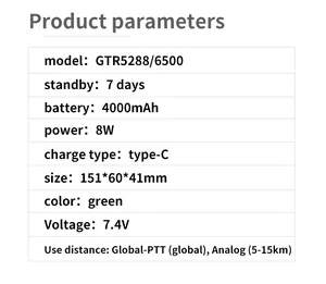 Walkie-talkie a due vie professionale a lunga distanza 5000KM con posizionamento GPS interfono Dual-mode 4G + comunicatore ad alta frequenza