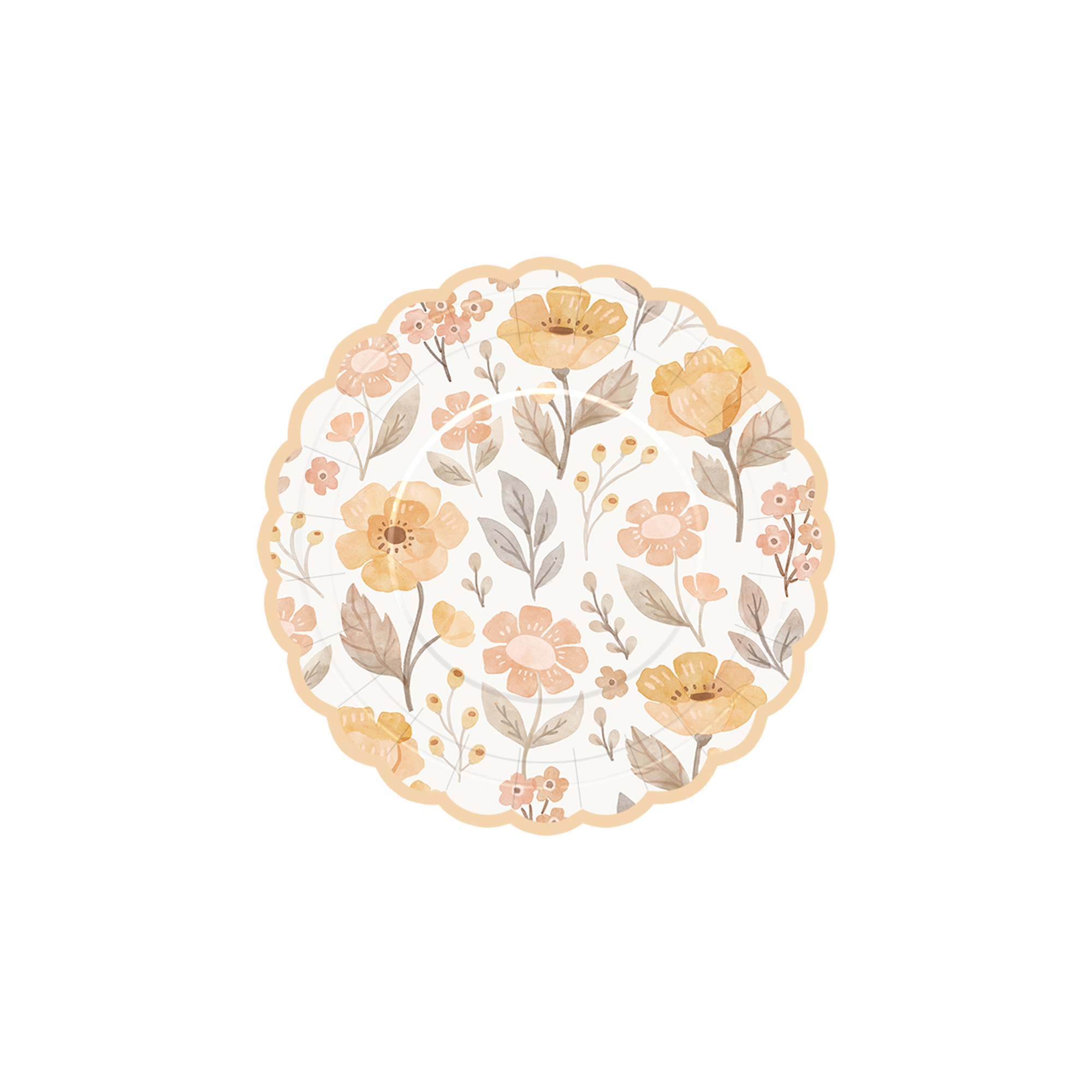 Plato de papel de 7 pulgadas * 8 piezas