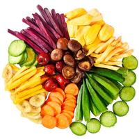12 Soorten Gemengde Gedroogde Fruit & Groenten FD/VF Klaar om te Eten Gezonde Snack Zoete Gemalte Maltose HALAL Kosher Gecertificeerd 100% Natuurlijk