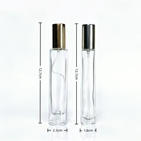 Flacon de parfum cylindrique en verre personnalisé OEM ODM avec logo, 10ml 15ml, atomiseur rechargeable, bouchon en aluminium, carton gratuit, vente en gros directe usine