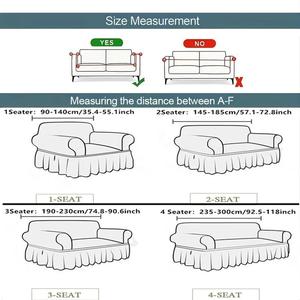 Housse de <span class=keywords><strong>Canapé</strong></span> Élastique Géométrique Élégante, <span class=keywords><strong>Tissu</strong></span> Extensible Doux et Confortable Toutes Saisons, Disponible pour 1/2/3/4 Places, Unie pour Salon/Chambre - Product Image 2