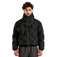 Nouveau Style hommes 100% Polyester matelassé tissu monogramme doudoune Logo personnalisé chaud mode hommes coupe régulière doudoune