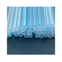 Tubes médicaux jetables en plastique double, personnalisés, à vente chaude, avec ligne bleue radiopacique, tube en PVC transparent pour fournitures médicales