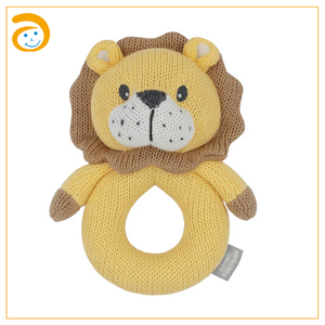 Juguete Sensorial <span class=keywords><strong>de</strong></span> <span class=keywords><strong>Ganchillo</strong></span> para Bebé: Conejo, Oso, León <span class=keywords><strong>de</strong></span> Peluche con Sonajero y Mordedor <span class=keywords><strong>de</strong></span> Madera Suave, Regalo para Recién Nacidos - Product Image 3