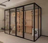 Maison pour chats de luxe sur mesure avec cadre en aluminium extra large, villa pour chats multi-niveaux, cage pour chatons, abri respirant pour grands chats, intérieur/extérieur