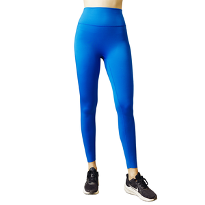 מותאם אישית גבוה מותניים סקוואט אימון חותלות scrunch ספורט בטן שליטה הרמת צמר גפן מכנסיים - Product Image 4