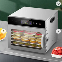 Touchscreen Versie 6-laags Gedroogd Fruit Machine Intelligente 6-laags Voedsel Dehydrator Fruit Droger