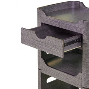 Carrito con Ruedas de Estilo Industrial para Spa, Manicura, Peluquería, para Sala de Estar, Hotel, Dormitorio, Escuela, Gimnasio, Hecho de Madera - Product Image 3