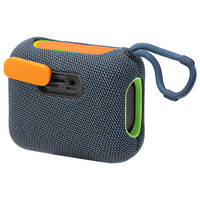 VIBEPULSE Mini Bass Beast- Speaker BT Portabel dengan Bass Dalam 5W, Pertunjukan Cahaya RGB, Waktu Putar 12 Jam, Pengisian Daya USB DC untuk Pesta dan Luar Ruangan
