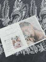 Tissu de dentelle de mariage blanc luxueux à sequins et perles