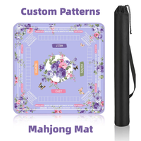 Tapis de Mahjong Pliable Portable en Néoprène, Design Moderne et Minimaliste, Antidérapant et Élégant pour Soirées de Jeux de Société