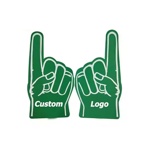 Factory Custom Party Activity 23*46cm Advertising EVA Large Cheering Foam Finger Hand with Logo Printing