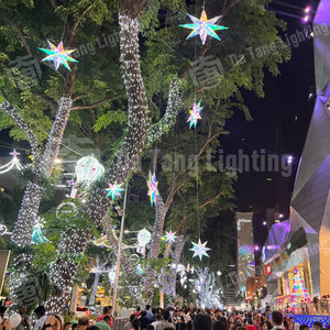 ไฟประดับ LED รูปดาวสำหรับตกแต่งต้นคริสต์มาสเชิงพาณิชย์ ห้างสรรพสินค้า โรงแรม และงานเทศกาลฤดูหนาว - Product Image 3