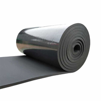 Rouleau de feuille d'isolation en mousse de caoutchouc avec feuille d'aluminium PVC NBR pour équipements de climatisation et de chauffage