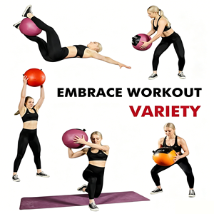 1-12KG Non-Slip Portable <b>Weight</b> Ball 33CM Professional Sports Wall Ball for Balance & Fitness Workout - Product Image 5