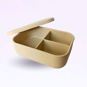 Plateau de congélation multifonctionnel en silicone à 3 compartiments, récipient alimentaire réutilisable, empilable facilement, organisateur de préparation de repas - Product Image 4
