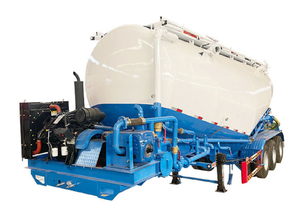 En promotion : Semi-remorque citerne à poudre en acier 3 axes pour transport rapide, haute capacité, vitesse de déchargement élevée, faible résidu pour le ciment - Product Image 4