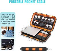 Balance de Poche Numérique Électronique Mini Portable Professionnelle Précise 0.001g avec Poids d'Étalonnage 50g Milligramme et Écran LED