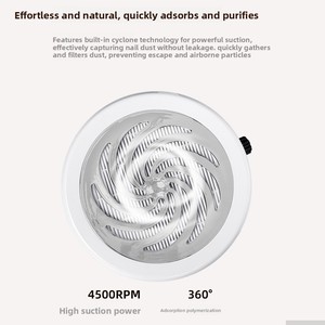 <span class=keywords><strong>Aspirateur</strong></span> à poussière pour ongles Diamond Surface, sans fuite de poussière, extracteur de poussière de bureau avec filtre coulissant, machine de manucure - Product Image 2