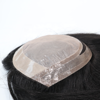 Perruque toupet en soie naturelle Remy — doreen, Base en soie, cuticule chinoise, 18 ", 120% de densité, meilleure qualité