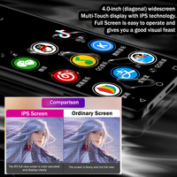 NOUVEAU Lecteur MP3 MP4 Android M18 Version WiFi BT5.0 Écran tactile avec fonction copier-coller, FM, E-book, Enregistreur, Vidéo