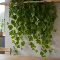 Guirlande de feuilles de vigne artificielles de 2,1 m, fausse verdure pour arche de cérémonie de mariage, toile de fond murale, décoration intérieure