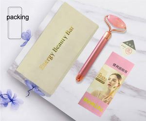 Amazon mejor vendedor de alta calidad facial masajeador vibrante eléctrico de cuarzo rosa masaje facial de piedra de jade - Product Image 3