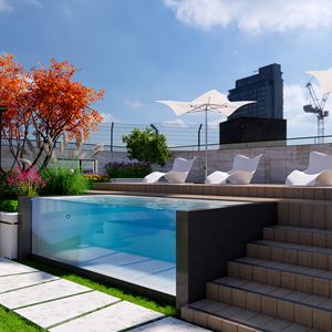 Swim Set Price Commercial Pools Outdoor Fiberglass In-ground Easy to Install Swimming Pool Mosaic Designs - Product Image 6