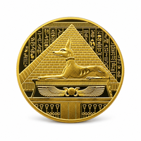 Pièce de monnaie mythologie antique 2026, bicolore, motif balance du gardien, plaqué or et argent, dans un boîtier acrylique