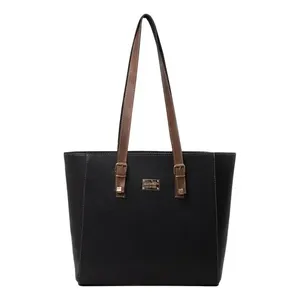 Borsa tote nera da donna Fana Adelle M3713 in microfibra e pelle sintetica per uso quotidiano - Product Image 1