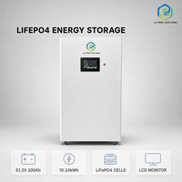 Аккумулятор для домашнего хранения энергии LiFePO4 51.2В 200Ач 10.24кВтч с интеллектуальной BMS
