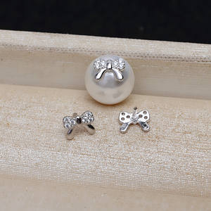 10pcs S925 Bowknot Through-<b>Hole</b> Bead <b>Plug</b> Gold Plated DIY Accessories Materials 4457 Semi-Finished Products New Design - Product Image 4