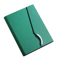 Ensemble de journaux A5 personnalisés promotionnels pour affaires en cuir PU couverture rigide reliure à spirale journal pour salons professionnels