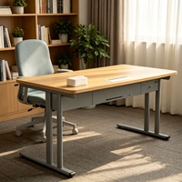Table de conférence, de réunion, de café, de restaurant, de bureau d'étude, adaptée à une conception gain de place et à des changements de positionnement sans effort, avec structure de table