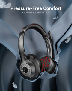 Casque sans fil <span class=keywords><strong>NUBWO</strong></span> EH03 OEM d'usine, centre d'appels de bureau, casque ENC à réduction de bruit avec adaptateur - Product Image 5
