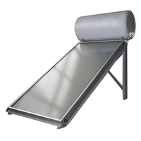 Chauffe-eau solaire avec réservoir de 300 L de capacité, type à plaque plate, pour usage extérieur et domestique