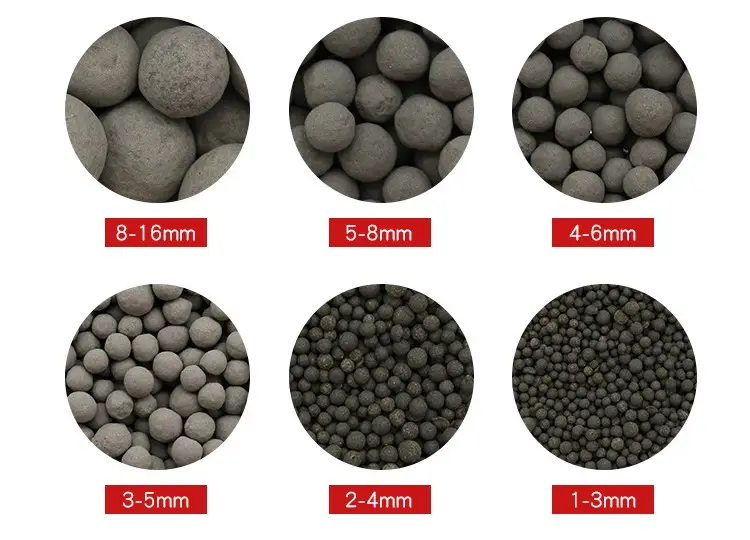 Filtre à grains en céramique boule de céramique, média filtrant de sable en céramique pour le traitement de l'eau d'aquaculture