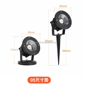 Lampe LED extérieure encastrée en aluminium étanche IP65 5W 7W 12W <span class=keywords><strong>pour</strong></span> jardin avec couvercle 220V - Product Image 2