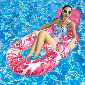 Chaise longue flottante d'été en PVC pour adultes Bouée d'eau Chaise longue de plage pour le divertissement Jouets de natation - Product Image 4