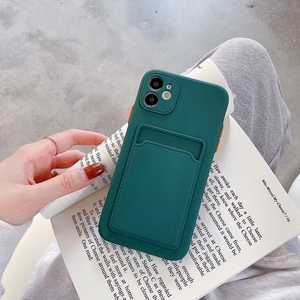 Bonbons couleur couverture de téléphone tpu souple pour <span class=keywords><strong>iphone</strong></span> 12 pro 12 min <span class=keywords><strong>11</strong></span> pro max étui <span class=keywords><strong>avec</strong></span> <span class=keywords><strong>porte</strong></span>-cartes - Product Image 3